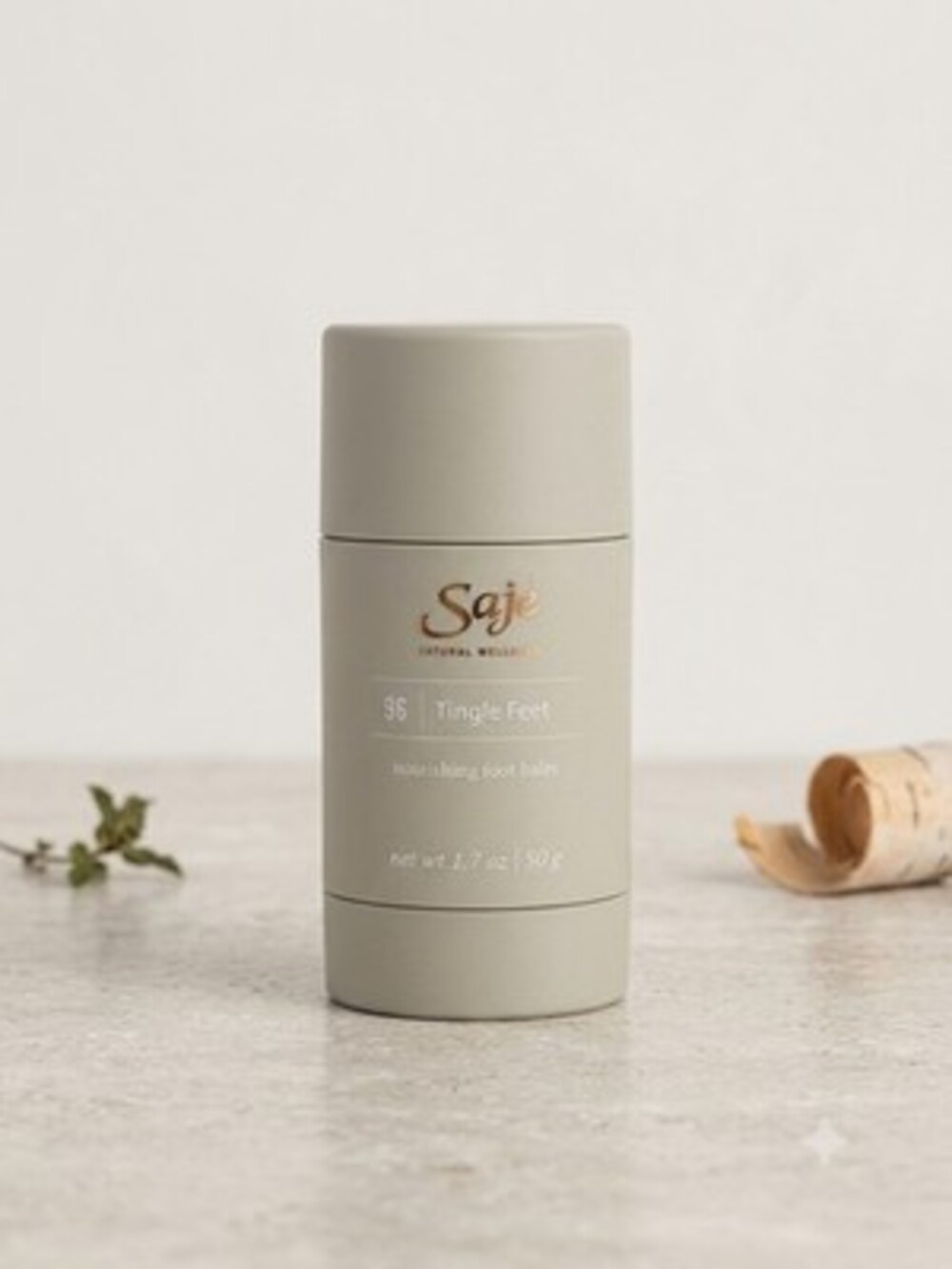 Saje Natural Wellness Tingle Feet Nourishing Foot Balm in a 50g